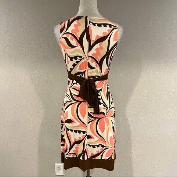 Elegant Floral Sleeveless mini Dress size small - Picture 6 of 13